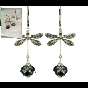 New Vintage Style NoMonet Dragonfly earrings